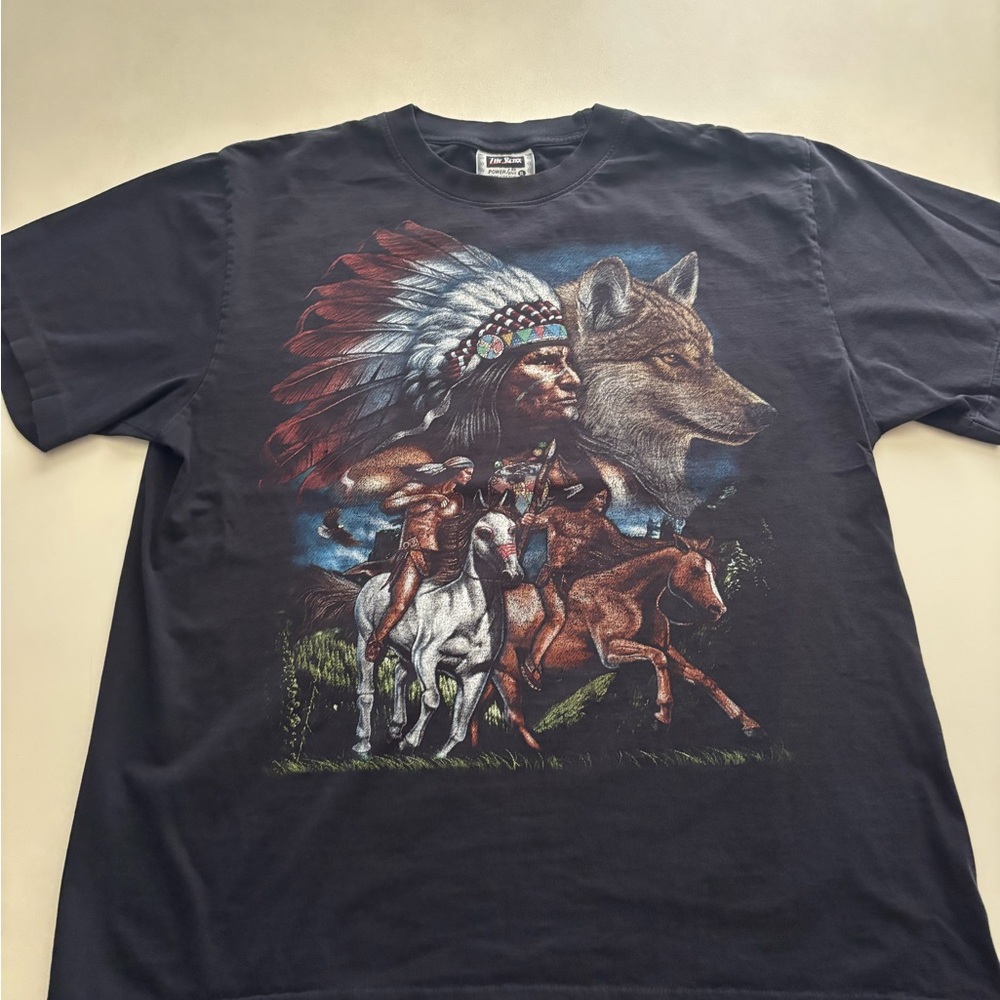 Single stitch vintage native shirt the roxx brand